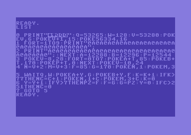 Coding a scrolling chessboard with Commodore 64 BASIC