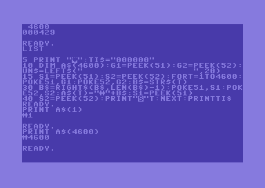 Garbage collection on Commodore 64 BASIC, how to handle it