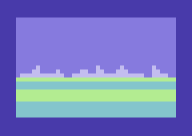 Color bars for movement: a simple perspective scrolling with Commodore 64 BASIC