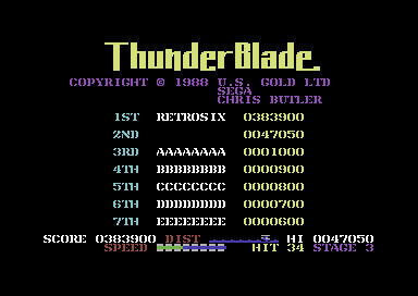 Game review: Thunder Blade (Commodore 64)