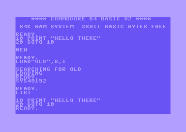 Assembly language: a simple UNNEW (OLD) utility (C64)