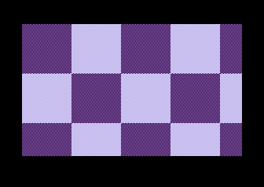 Animations with Commodore 64 BASIC: zooming chessboard